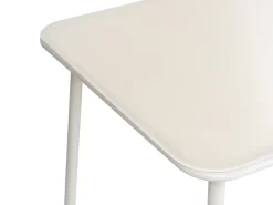 Stół ogrodowy CARAVINO 160 cm 90 cm Metal Jasnobeżowy
