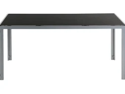 Stół ogrodowy CATANIA 160 cm 91 cm Szkło Czarny