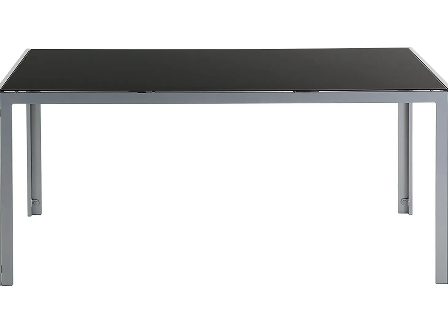Stół ogrodowy CATANIA 160 cm 91 cm Szkło Czarny
