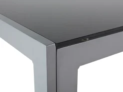 Stół ogrodowy CATANIA 160 cm 91 cm Szkło Czarny