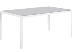 Stół ogrodowy CATANIA 160 cm 91 cm Szkło Szary