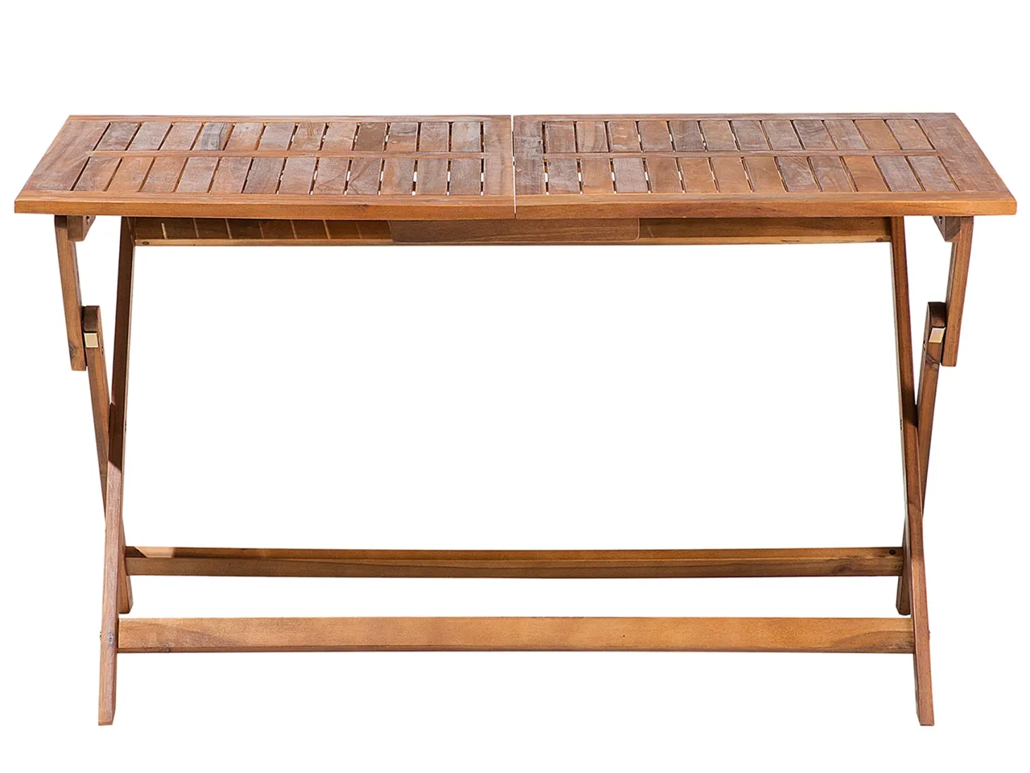 Stół ogrodowy CENTO 140 cm 75 cm Drewno akacjowe Brązowy