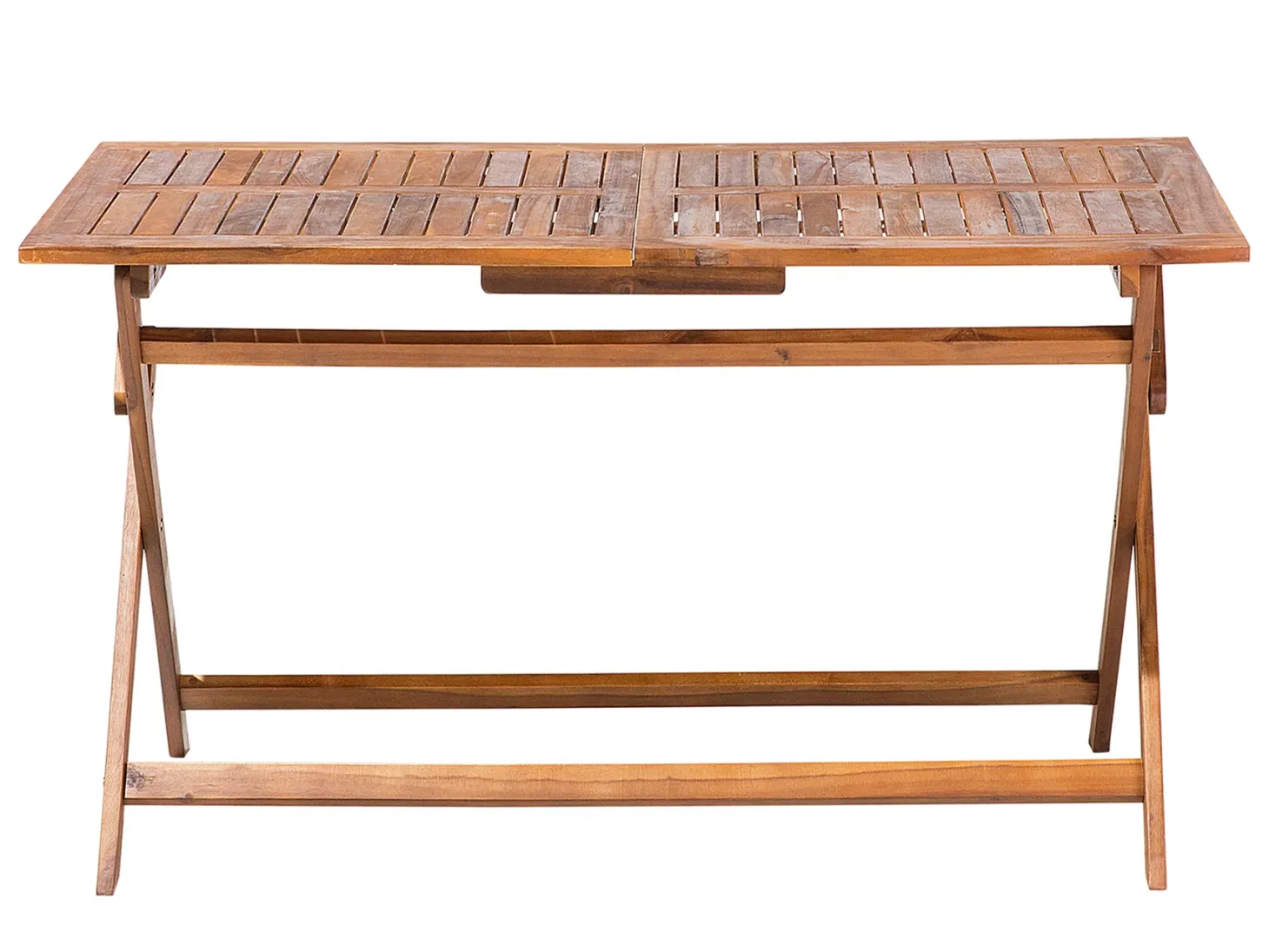 Stół ogrodowy CENTO 140 cm 75 cm Drewno akacjowe Brązowy
