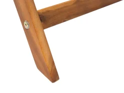 Stół ogrodowy CENTO 140 cm 75 cm Drewno akacjowe Brązowy
