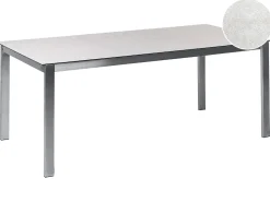Stół ogrodowy COSOLETO 180 cm 90 cm Szkło Biały