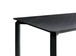 Stół ogrodowy FELETTO 180 cm 90 cm Kamień Czarny marmur