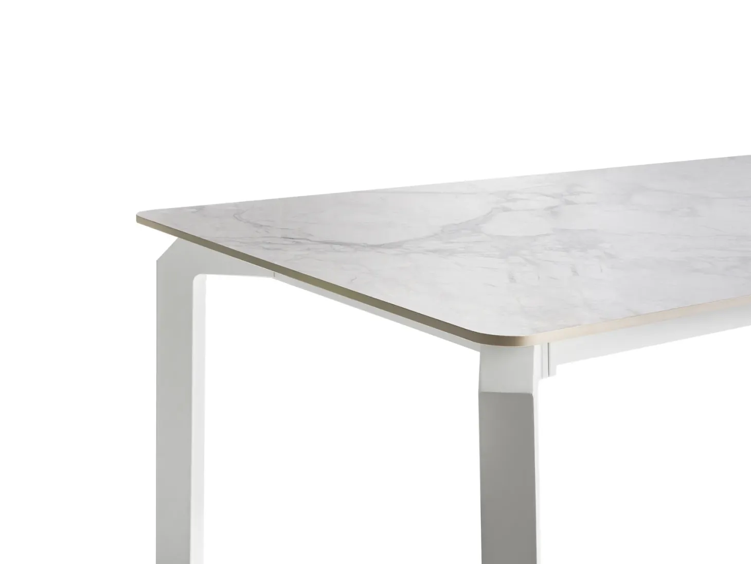 Stół ogrodowy FELETTO 180 cm 90 cm Kamień Biały marmur