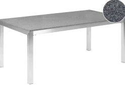 Stół ogrodowy GROSSETO 180 cm 90 cm Polerowany Granit Szary