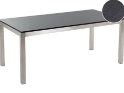 Stół ogrodowy GROSSETO 180 cm 90 cm Polerowany Granit Czarny