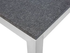 Stół ogrodowy GROSSETO 180 cm 90 cm Płomieniowany Granit Grafitowy