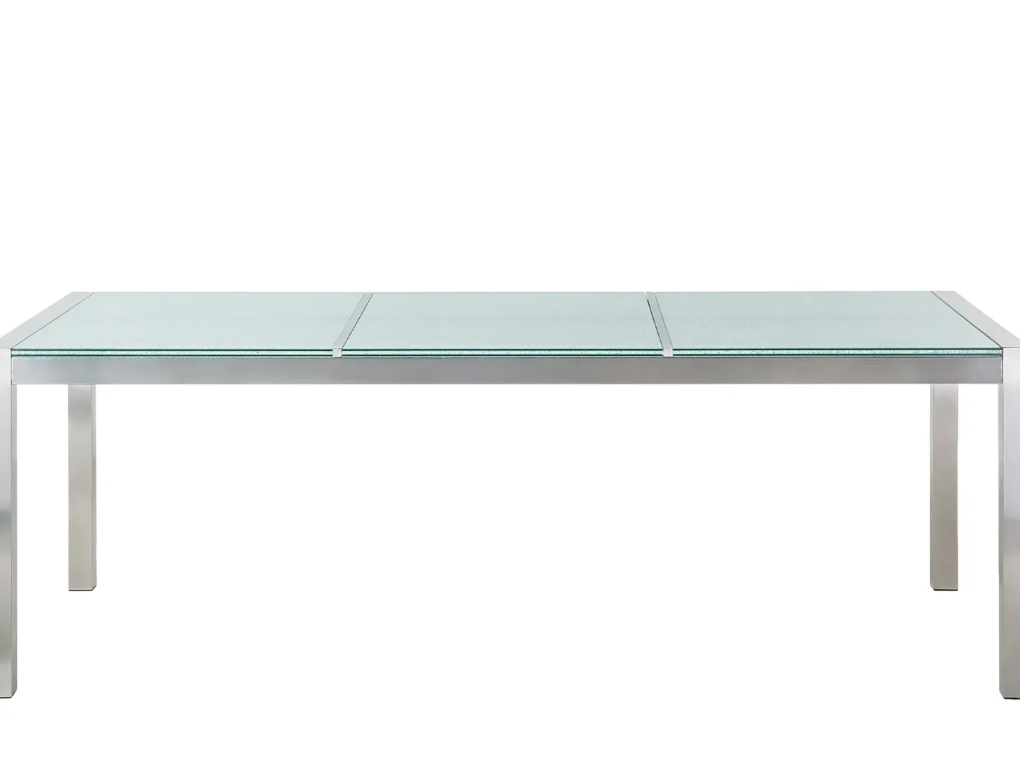 Stół ogrodowy GROSSETO 220 cm 100 cm Szkło tłuczone Przezroczysty