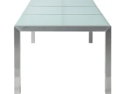 Stół ogrodowy GROSSETO 220 cm 100 cm Szkło tłuczone Przezroczysty