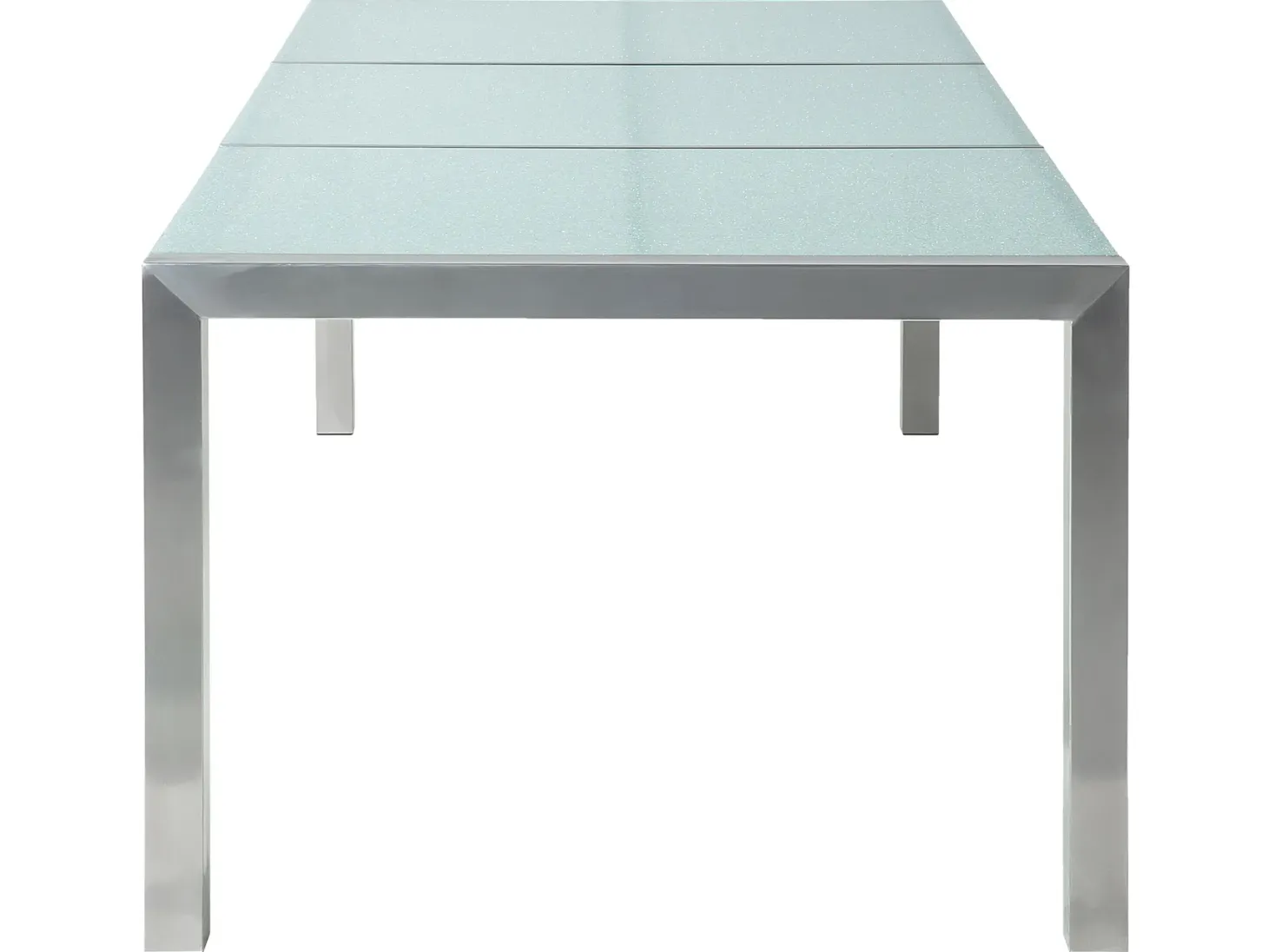 Stół ogrodowy GROSSETO 220 cm 100 cm Szkło tłuczone Przezroczysty