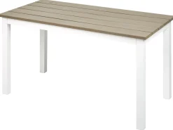 Stół ogrodowy MESSINA 100 cm 52 cm Biały