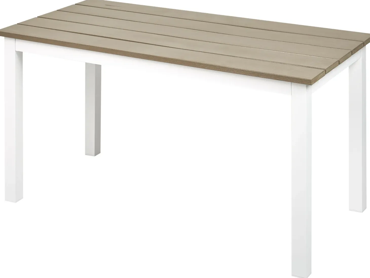 Stół ogrodowy MESSINA 100 cm 52 cm Biały