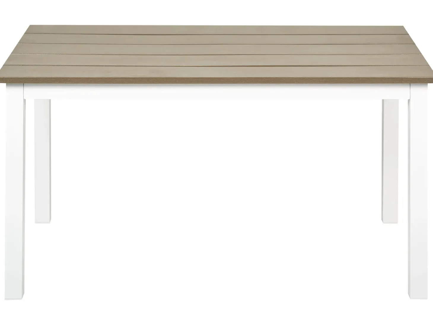Stół ogrodowy MESSINA 100 cm 52 cm Biały