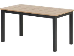 Stół ogrodowy MESSINA 100 cm 52 cm Czarny