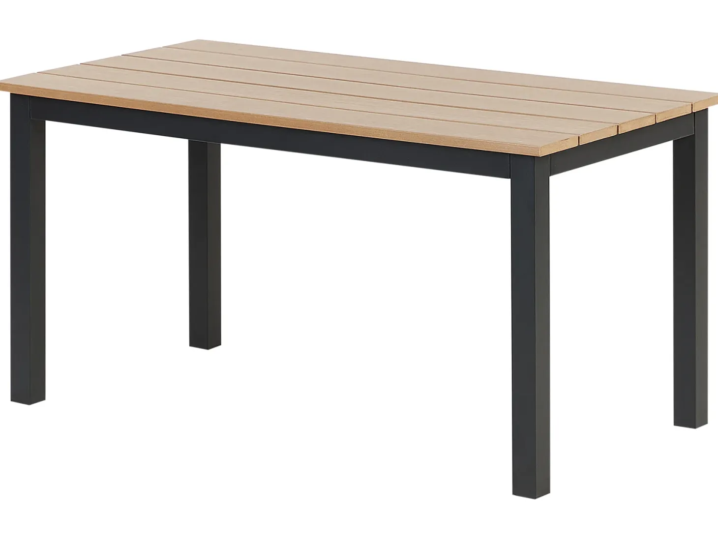 Stół ogrodowy MESSINA 100 cm 52 cm Czarny