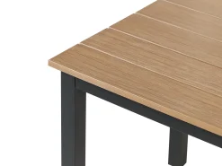 Stół ogrodowy MESSINA 100 cm 52 cm Czarny