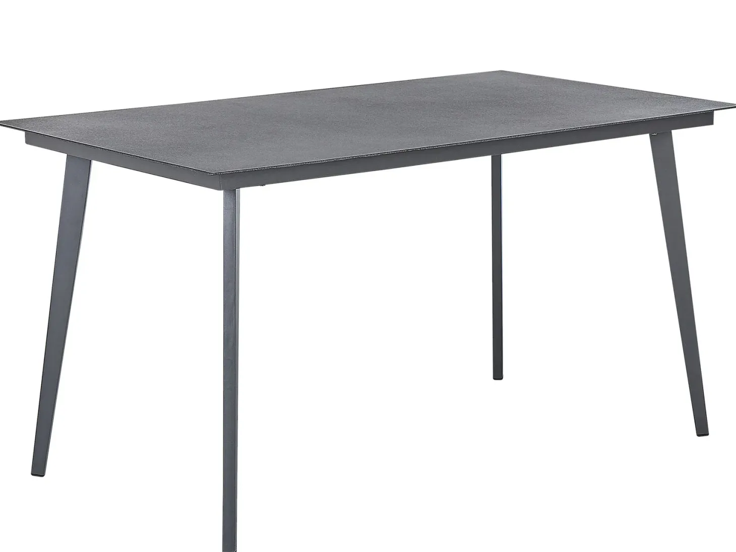 Stół ogrodowy MILETO 140 cm 80 cm Szkło Szary