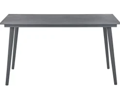 Stół ogrodowy MILETO 140 cm 80 cm Szkło Szary