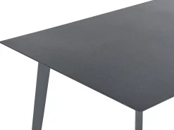 Stół ogrodowy MILETO 140 cm 80 cm Szkło Szary