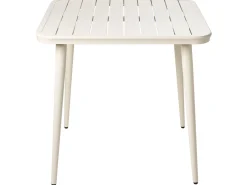 Stół ogrodowy NATURNO 80 cm 80 cm Metal Jasnobeżowy