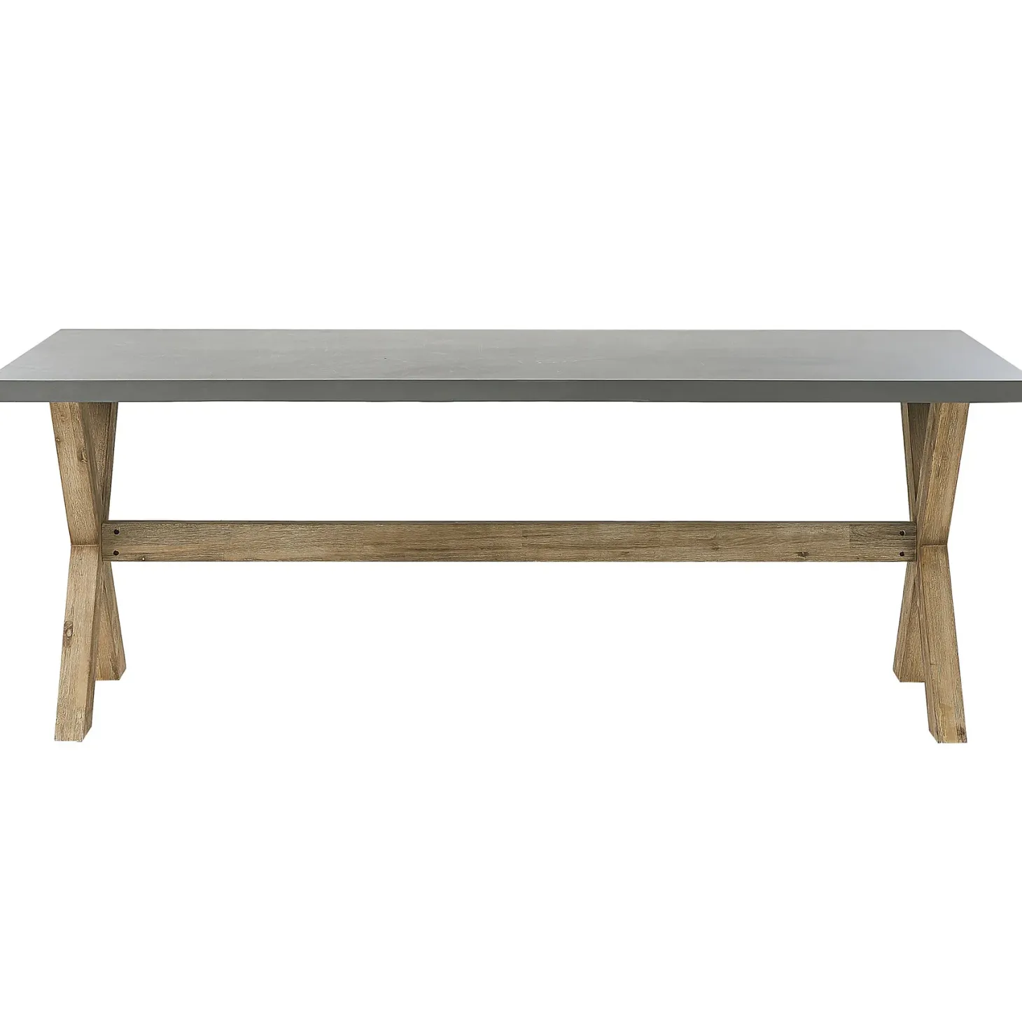 Stół ogrodowy OLBIA 200 cm 100 cm Beton Szary
