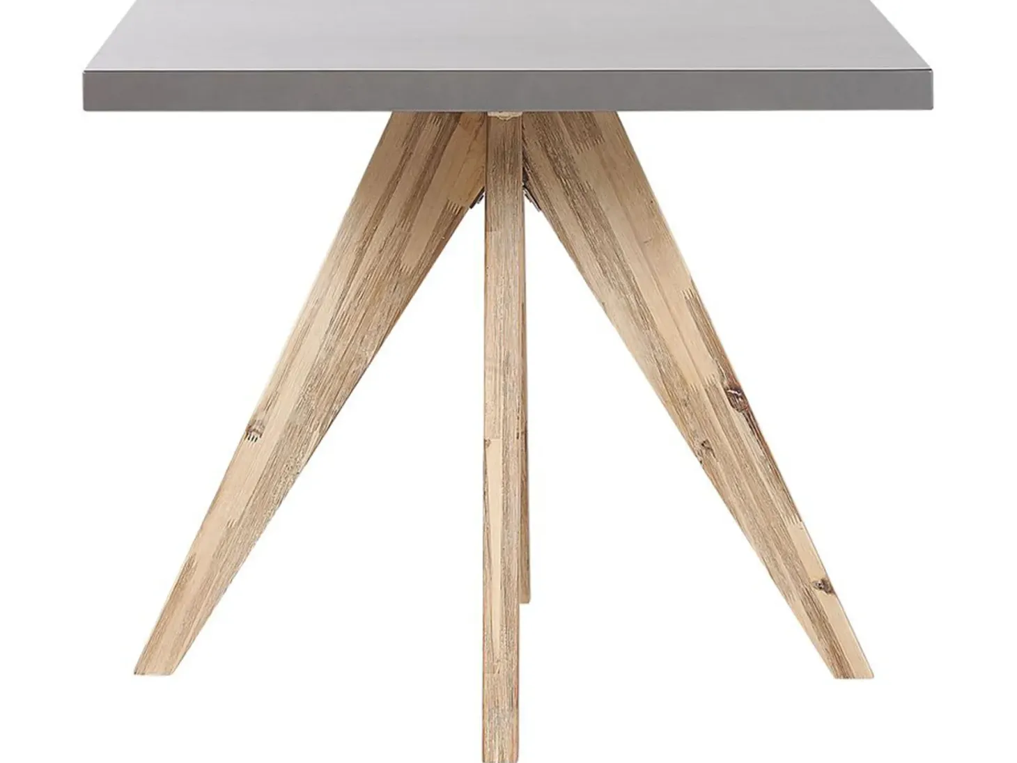Stół ogrodowy OLBIA 90 cm 90 cm Beton Szary
