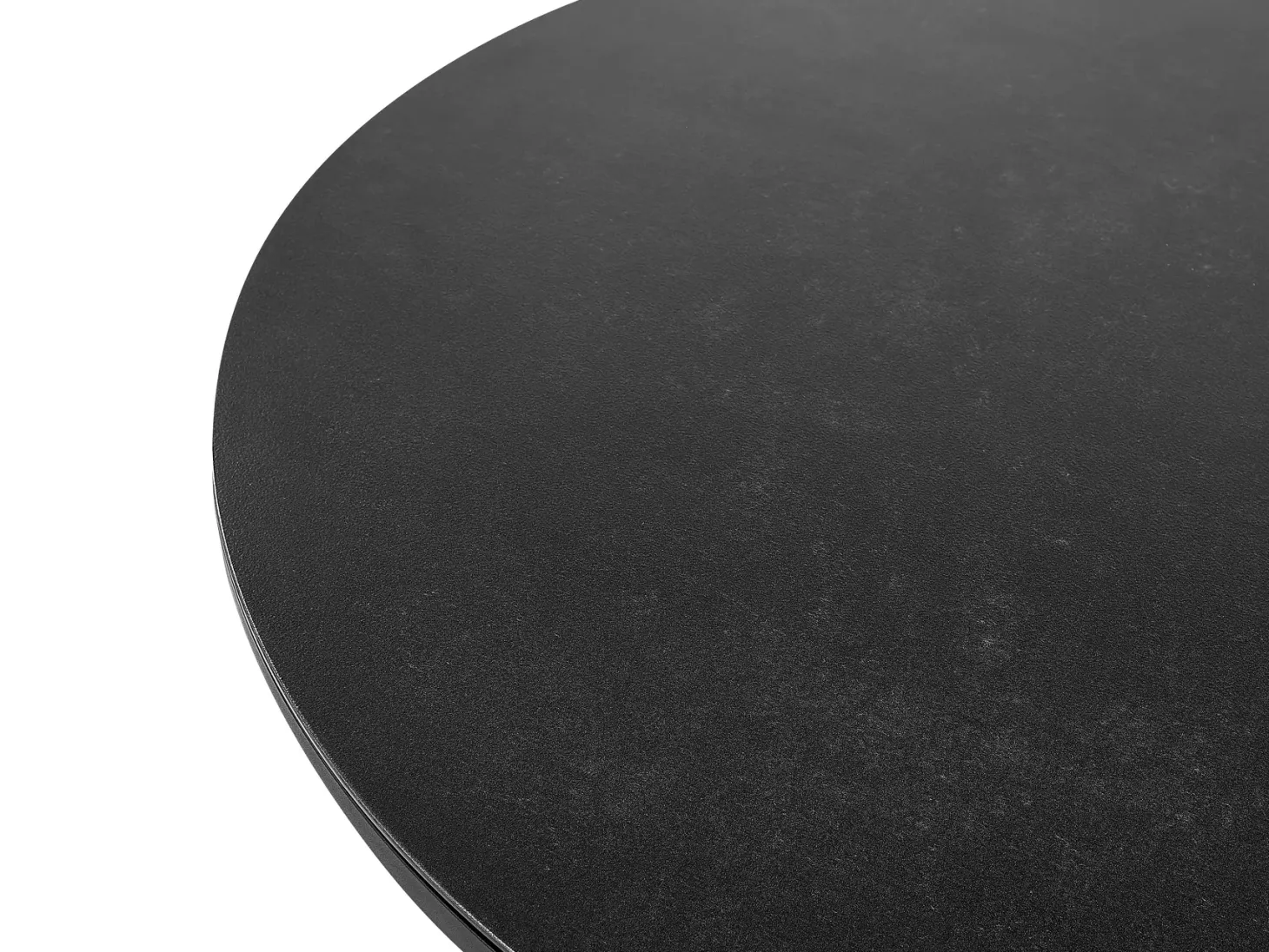 Stół ogrodowy OLMETTO 83 cm 110 cm Szkło Czarny