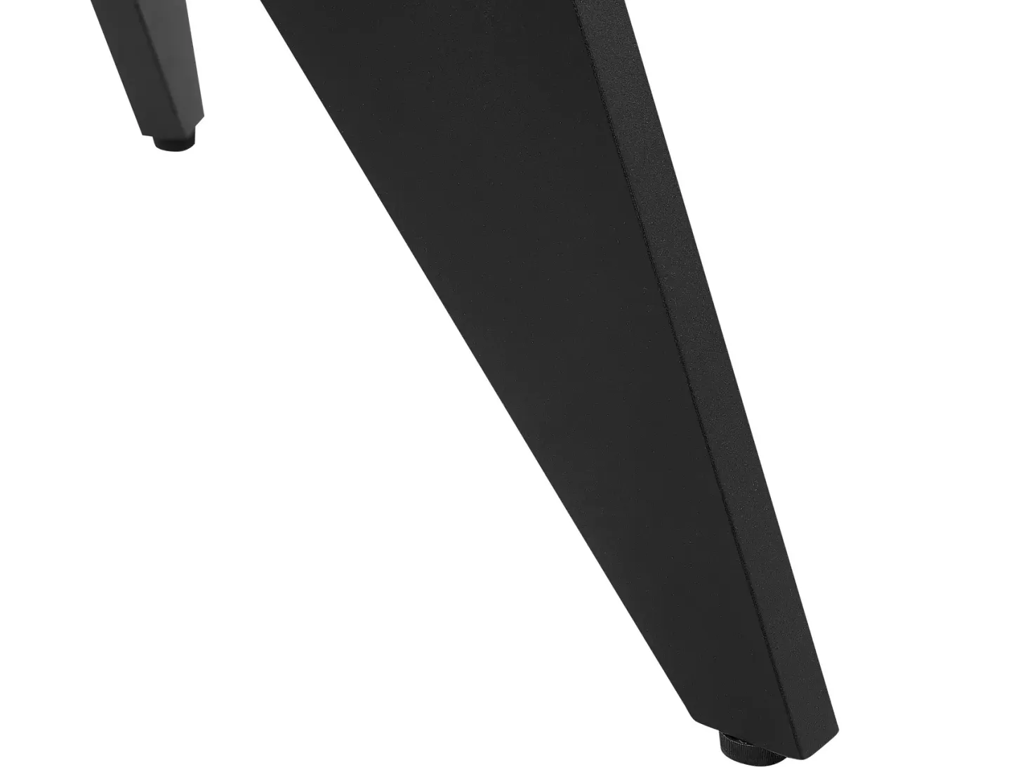 Stół ogrodowy OLMETTO 83 cm 110 cm Szkło Czarny