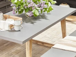 Stół ogrodowy ORIA 180 cm 90 cm Beton Szary