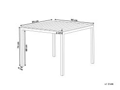 Stół ogrodowy PRATO 95 cm 95 cm Beżowy
