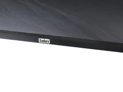 Stół ogrodowy RODALLO 160 cm 90 cm Kamień Czarny marmur