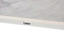 Stół ogrodowy RODALLO 160 cm 90 cm Kamień Biały marmur