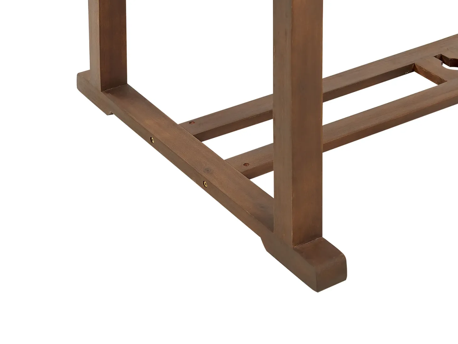 Stół ogrodowy rozkładany AMANTEA 160/220 cm 90 cm Drewno akacjowe Ciemnobrązowy