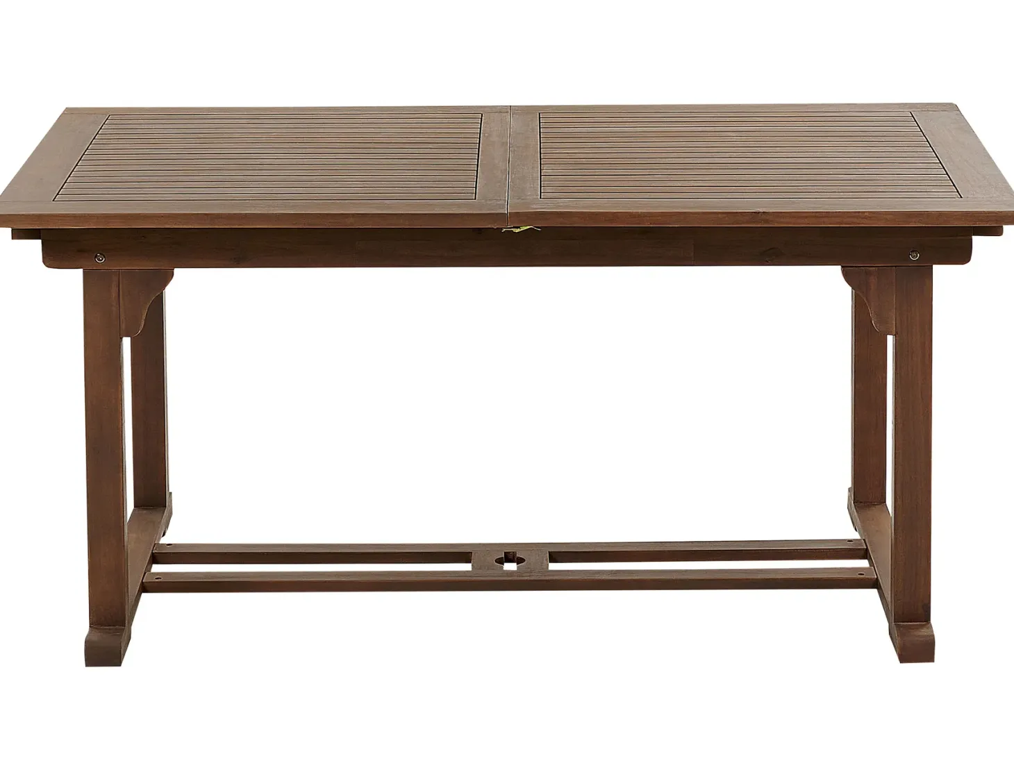 Stół ogrodowy rozkładany AMANTEA 160/220 cm 90 cm Drewno akacjowe Ciemnobrązowy