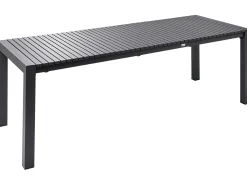 Stół ogrodowy rozkładany ARDESIO 160/220 cm 90 cm Metal Ciemnoszary