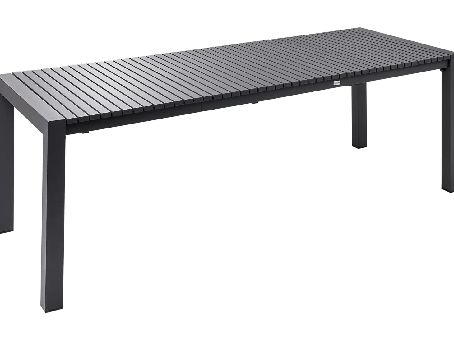 Stół ogrodowy rozkładany ARDESIO 160/220 cm 90 cm Metal Ciemnoszary