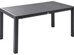 Stół ogrodowy rozkładany ARDESIO 160/220 cm 90 cm Metal Ciemnoszary