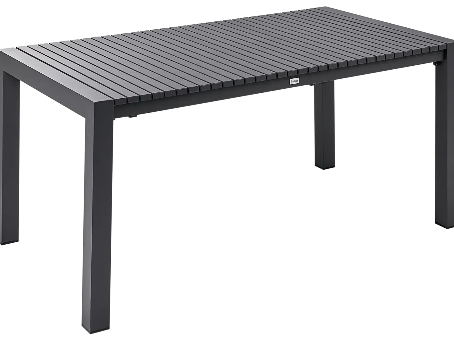 Stół ogrodowy rozkładany ARDESIO 160/220 cm 90 cm Metal Ciemnoszary