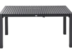 Stół ogrodowy rozkładany ARDESIO 160/220 cm 90 cm Metal Ciemnoszary