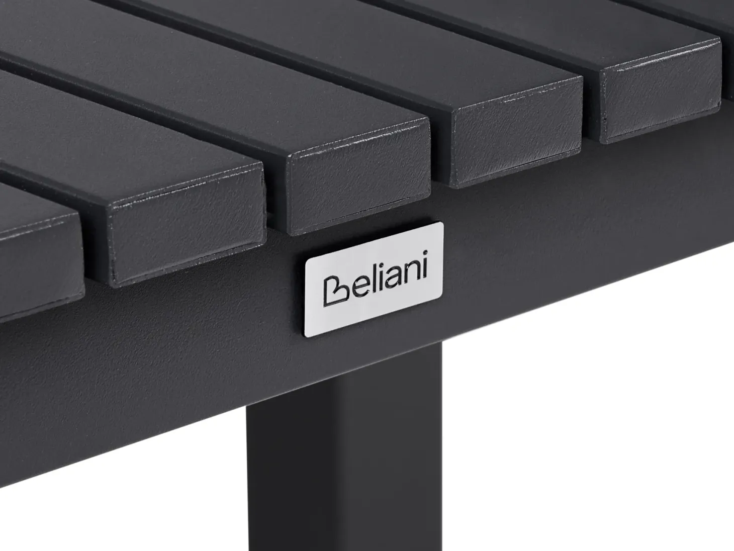 Stół ogrodowy rozkładany ARDESIO 160/220 cm 90 cm Metal Ciemnoszary