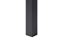 Stół ogrodowy rozkładany ARDESIO 160/220 cm 90 cm Metal Ciemnoszary
