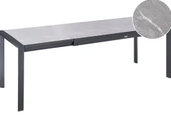 Stół ogrodowy rozkładany BINASCO 160/220 cm 90 cm Imitacja kamienia Szary