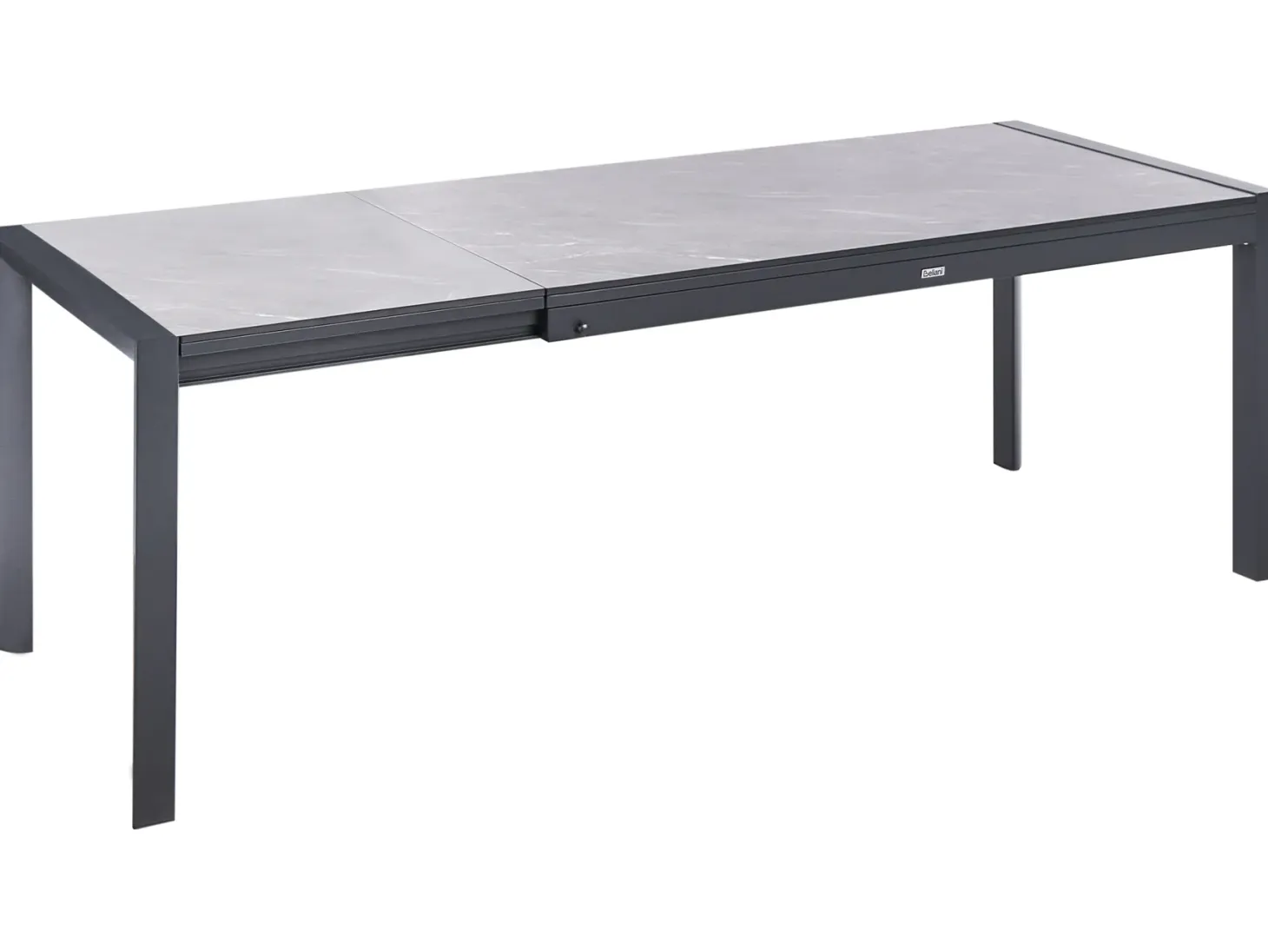 Stół ogrodowy rozkładany BINASCO 160/220 cm 90 cm Imitacja kamienia Szary
