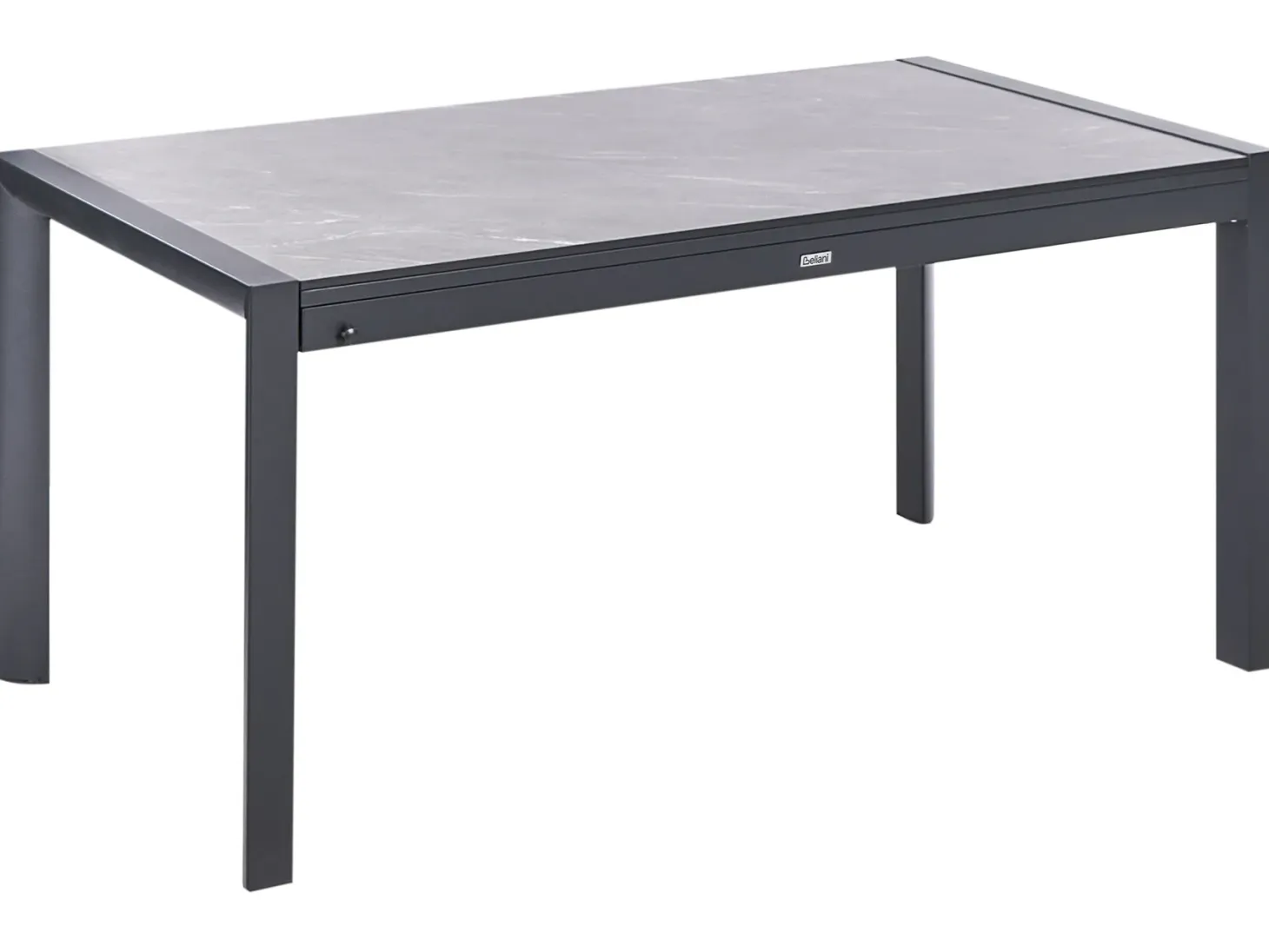 Stół ogrodowy rozkładany BINASCO 160/220 cm 90 cm Imitacja kamienia Szary