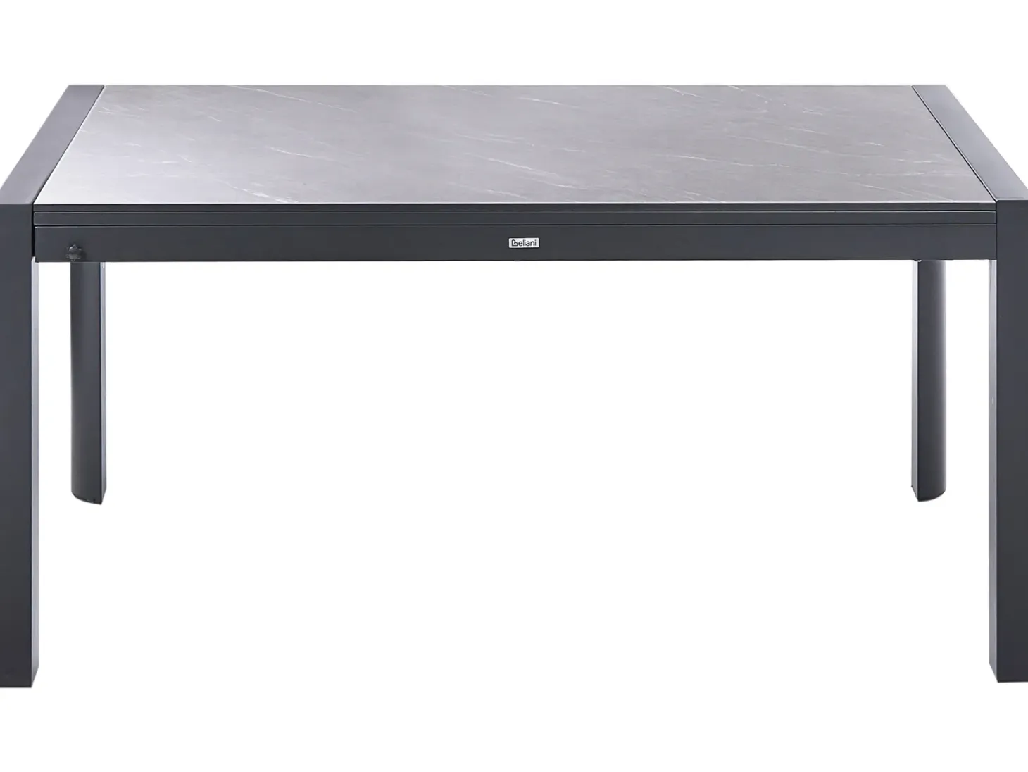 Stół ogrodowy rozkładany BINASCO 160/220 cm 90 cm Imitacja kamienia Szary