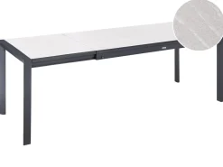 Stół ogrodowy rozkładany BINASCO 160/220 cm 90 cm Beżowy