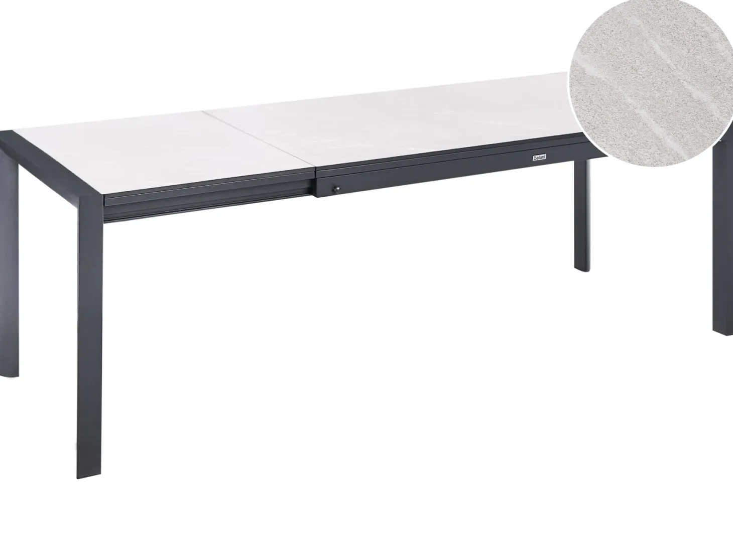 Stół ogrodowy rozkładany BINASCO 160/220 cm 90 cm Beżowy